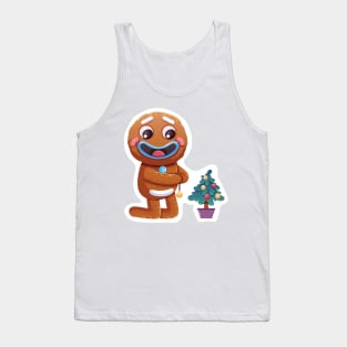 Christmas Sticker, Ginger Man Sticker Tank Top